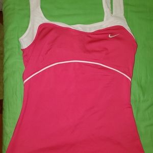 Nike sports tank top with built in bra Small